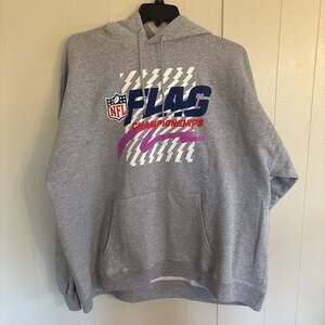 NFL Gray Flag Championship Pullover Hoodie 3XL FOOTBALL Winter Fall Spring